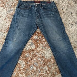 Lucky Brand Men's Dark Blue Straight Jeans